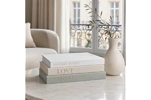 ZORVENIX Dekorativa böcker - Linne falsk bok med magnetisk stängning - dold förvaringslåda - eleganta och estetiska tillbehör - moderna bokformade lådor