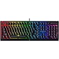 Razer BlackWidow V4 X (Yellow Switch) Mechanical Gaming Keyboard with Chroma RGB (Yellow Mechanical Switches, 6 Dedicated Mac