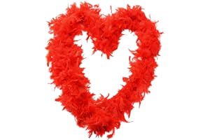 I LOVE FANCY DRESS Boa DE Plumas ROJA DE 80G para Adultos Accesorio DE Disfraz Fiestas TEMATICAS