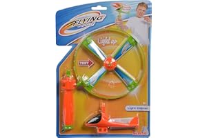 Simba 107206455 - Licht Propeller Flugspiel, 2-Fach Sortiert, es Wird nur EIN Artikel geliefert, mit Licht, Starter mit Seilzug, ab 3 Jahre