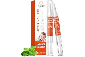 NACERLARY 2 pezzi Penna contro la masticazione delle unghie,smalto per non mangiare le unghie,Smalto Amaro per Non Mangiarsi le Unghie,pour éviter de se Ronger les Ongles