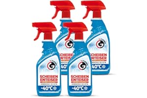 ‎GAMIX Gamix Scheibenenteiser Spray Auto Winter – Nano-Technologie, kratzfrei, Enteisung bis -40 °C für Windschutzscheibe & Autoscheiben, 4 × 500 ml