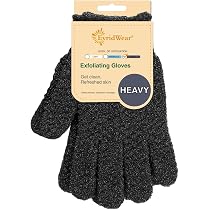Peeling-Handschuhe Aus Nylon – Doppeltextur Für Dusche & Körperpflege | Entfernt Abgestorbene Hautzellen | Mit Aufhängeöse