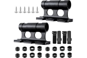 PEESHON 2 Pezzi Blocco Bici Supporto Forcella,Staffa Forcella Bicicletta in Lega di Alluminio,Supporto per Forcella per Bici a Sgancio Rapido Adatto per bicicletta, capote, rimorchio