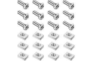 CJMUQHEHH Lote de 12 tornillos y tuercas M6 x 12 mm para baterías de motocicleta, tuercas cuadradas y tornillos galvanizados para scooters y motos, M6 de