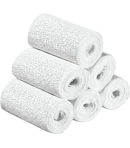 6 Rotoli Di Imbottitura Per Gesso In Cotone Morbido - Bende Protettive Per Calchi E Bendaggi, Ideali Per Progetti Artistici, Maschere E Halloween - 4