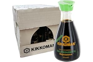 Kikkoman Dispenser Di Salsa Di Soia. (Meno Salato) 6X150 Ml. - 900 g