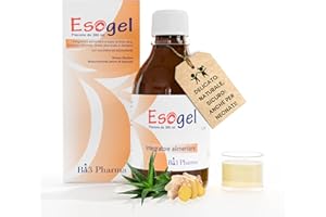 Reflusso Gastoesofageo | ESOGEL Flacone | Integratore Alimentare con Aloe Vera per Bruciore di Stomaco Reflusso Gastroesofageo - Sciroppo per Bambini e Adulti in Flacone da 300 ml - Bi3 Pharma Srl