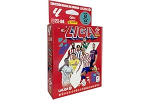 Liga Este-Ecoblister 8 Sobres 2023-24, Color Rojo (Panini España, S.A 004660kbe8)