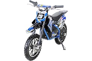 ‎ACTIONBIKES MOTORS Actionbikes Motors Kinder Elektro Crossbike Gepard | 𝟱𝟬𝟬 Watt Motor bis 𝟐𝟒 km/h - Motorrad - Pocket Bike - Dirt Bike - Motocross - Pocketbike - Motorsport - Dirtbike - Enduro ab 8 Jahren (Blau)