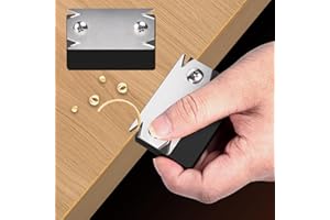 FUNNYTEK Furnierkantenschneider, Tragbar Manueller Kantenanleimschneider, Kantenschneider, Holzbearbeitung Handhobel Trimmer Einhandhobel für Holz PVC ABS Kantenschneider Entgratwerkzeug Schwarz