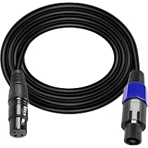 Cavo Di Prolunga Speakon 5 Metri – 2x1,5 Mm², Connettori Blu Nichelati, Twist-Lock Per PA E Amplificatori
