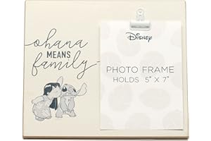 OPENROAD Ohana Means Family Wood Photo Clip Frame