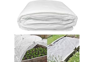 Kwaiyole 1.5x10m Plant Fleece Frost Protection,30gsm Garden Fleece Horticultural Covers for Winter Outdoor Plants & Vegetables,Non-Woven Summer Overheat Prevention and Insects Barrier