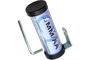 Porte Vignette Controle Technique, CT Moto Tube, Accessoire Scooter/Moto Support De Vignette Contrôle Photo Etanche ✯Marque FRANÇAISE UGOZEN✯ 50x20 mm d'affichage pour Moto/Scooter/Quad (Noir)