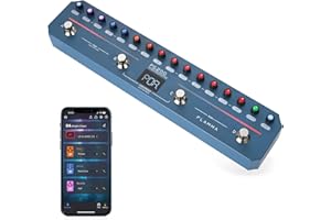 FLAMMA FG200 Intelligent Multi-Effects Processor with 52 AMP Models 5 BOOST Models 16 CAB Simulations 7 Effects Modules 9 IR Slots 40 Presets 40 Rhythm Styles Support APP OTG
