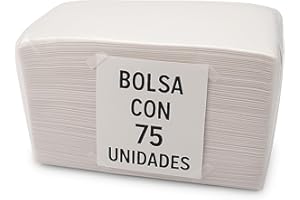 GERCARE Toallitas Secas Desechables. Toallitas Sanitarias Higiénicas Multiusos. Toallas Usar y Tirar. Tejido Celulosa. Toallitas Limpieza y Secado. Toallitas Secas Pieles Sensibles (75 Unidades)