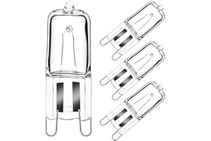 GMY Halogen G9 Oven Bulbs 40W 230V G9 Oven Lamp for Neff/Zanussi/Bosch/AEG Microwave Cooker Bulb Applications 300 Degree C Heat Tolerant Light Bulbs 4 Pack