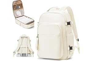 coofay Mochila de Viaje, Impermeable 40L Mochilas Maletas Cabin Avion para 45x36x20 Easyjet Ryanair 40x20x25, Bolsa de Viaje Mujer Equipaje de Mano