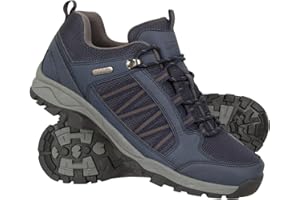 Mountain Warehouse Path Mens Walking Shoes - Waterproof Gym Shoes, Breathable Running Shoes, Mesh Lining with High Traction Sole Hiking Boots - for Stability & Grip