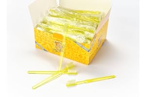 DR. BAUER'S Dr. Bauer - Spazzolino da denti usa e getta con dentifricio, confezione da 100