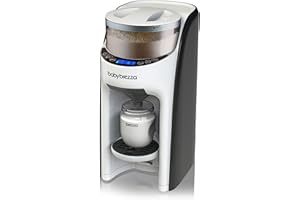 Baby Brezza Formula Pro Advanced - Préparateur de Biberons instantané et automatique, dose et mélange l'eau chaude et la poudre de Lait par simple pression d'un bouton - Noir et Blanc
