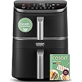 COSORI Turbo Tower Pro Airfryer, Keramikbeschichtung Heißluftfritteuse 2 Kammern, 10,8L Heissluftfritteuse mit DualBlaze, Ohn