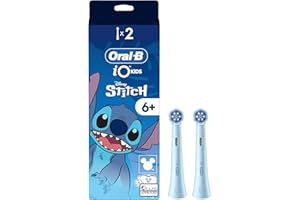 ‎ORAL-B Oral-B iO Kids 6+ Disney Stitch Aufsteckbürsten — ORIGINAL Zahnbürstenaufsatz, Bürstenköpfe für Oral-B iO Kids Elektrische Zahnbürste für Kinder ab 6 Jahren — Blau, 2 Stück