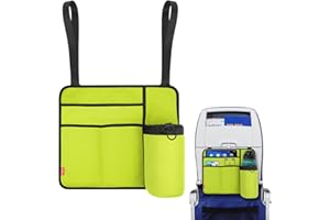 HOMAKOVER Flugzeug-Sitz-Rückenlehnen-Organizer und Aufbewahrung, Flugzeug-Tablett, Tischabdeckung für persönliche Gegenstände, Flugzeugsitz-Hängetaschen, Medientasche, wiederverwendbare Reiseutensilien, passend