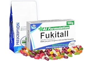 ATCOTAB Joke Pill Box with Jelly Beans Great for Xmas Gift Secret Santa Stocking Filler