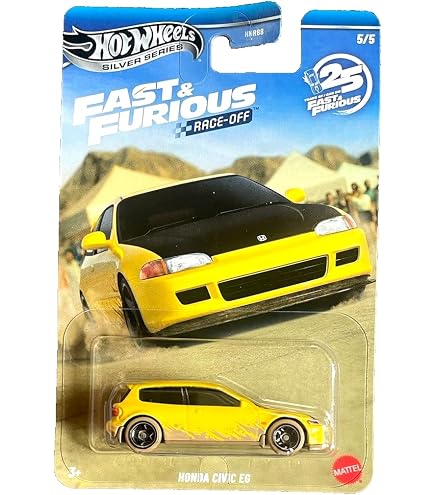 Hot Wheels Silver Series – Honda Civic Type R (EK9) 1999 Violet – Compact Kings 2/5 – Échelle 1/64