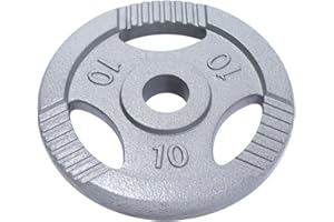 GORILLA SPORTS® Disques de Poids - Olympiques, Individuel/Ensemble, 1,25kg, 2,5kg, 5kg, 10kg, 15kg, 20kg Poids, Ø 50mm, Argent - Disques d'Haltères, Ensemble de Plaques, Musculation, Haltérophilie
