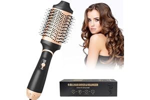 CUBTEM One-Step Asciugacapelli volumizzante, Tecnologia Ionica e Ceramica, Spazzola Ad Aria Calda, 4 in 1 Phon Ioni Spazzola Elettrica per Capelli Corti e Lunghi, Asciugare Lisciare e Volume Capelli,1000W