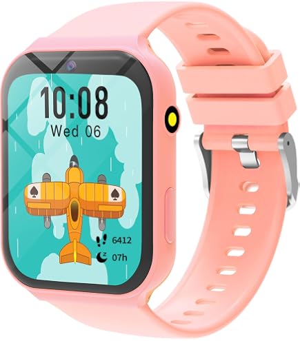 Montre Intelligente Enfants Avec GPS Et Appels - Étanche, Appareil Photo, Bouton SOS - Écran Tactile 1.44"