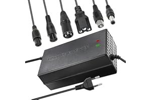 UURRPP 67.2v 5a Li-ION Chargeur de Batterie Multi-Plug pour Chargeur de Batterie de Moto de Bateau de Skateboard de vélo électrique 16S 60V (ne Convient Pas aux Batteries Plomb-Acide)