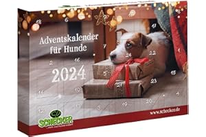 Schecker Adventskalender für Hunde - ohne Zucker - ohne Salz - ohne Gluten - frei von synthetischen Zusatzstoffen