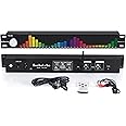 Decibelvibe TNZ SGE6 - Audio Graphic Equalizer with Rear RCA/3.5 Auxiliary Input and Output, Wireless Input through a Built-In Microphone, USB and Bluetooth Inputs, Preamp for Home, Pro (Silver)