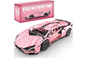JUCYJULY Technik Sportwagen Bausteine Set für Lambo, 1299 Klemmbausteine Auto Bausatz Supersportwagen Modellbausatz, MOC Car Rennwagen Modellauto Spielzeug Geschenk Erwachsene Kinder