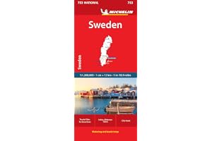 Sweden - Michelin National Map 753: Straßen- und Tourismuskarte 1:1 200 000