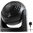 Iris Ohyama Woozoo, PCF-HE15 - Powerful and Quiet Table Fan - 30 W - with Patented 3D Impellers - 360° Rotation - 3 Speeds - For Areas up to 13 m² - Black