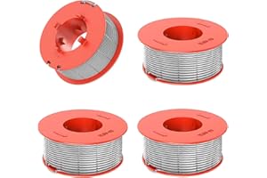 JAMSSOW 4 Bobine Tagliaerba Compatibili con Bosch F016800175,Filo Tagliabordi Bobine Adatto per Bosch Art 23 26 30 Combitrim, Art 23 26 Easytrim,Lunghezza 8m,Ø1,6mm(4 bobine)