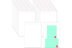 LUCYSTUDIO Bolsas de Plástico con Banda Autoadhesiva 100pcs 36x52cm Bolsas de Celofán Transparente 25µm Bolsas Planas OPP Grandes para Camisetas Prendas Vestir(36x52cm)