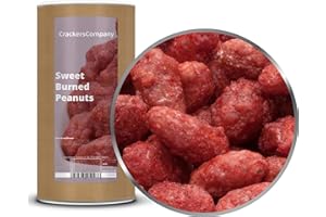 CRACKERSCOMPANY 2 x 700g Gebrannte Premium Erdnusskerne rotbraun Erdnüsse gebrannt kandiert glutenfrei laktosefrei