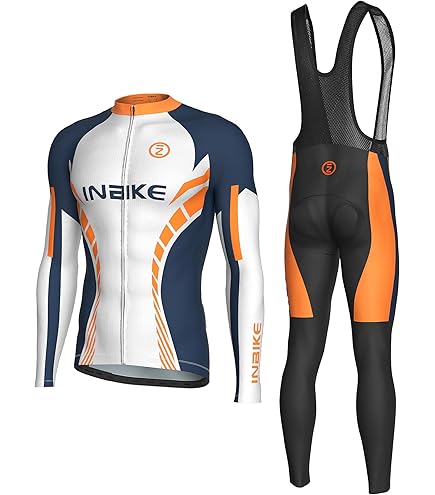 Moxilyn Maillot De Cyclisme,Tenue Cyclisme Homme Hiver,Manches Longues+Pantalon Vêtements De Fitness,Coussin 9D Gel,Costume De Cyclisme,Coupe-Vent Et Chaud