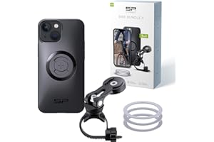 SP CONNECT Bike Bundle II | SPC+ | kompatibel mit iPhone 13 mini/12 mini | Handyhalter für Fahrradlenker | Mountainbike Rennrad Handy Halterung