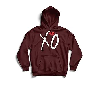 maroon xo hoodie