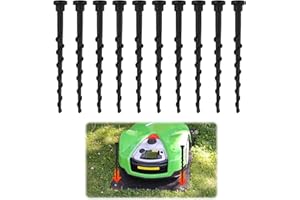 TOALUEA 10 Pièces Vis de Station de Charge Tondeuse à Gazon pour Husqvarna Automower 105 305 308, 13.7 cm Piquet de Terre Imperméable pour Robot Tondeuse 308X 220AC 230ACX 260ACX 265ACX 320 330X
