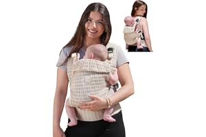 Grownsy Baby Carrier for Newborn to Toddler, Breathable Mesh, Ergonomic | Baby Carrier (3- 20 kg) with One-Click Sliding Clasp, Head Support, Hands-Free Comfort, and Breathable, 3–36 Months