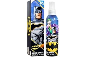 AIR-VAL INTERNATIONAL Batman Children Eau de Cologne Natural Perfume Spray, Vegan and Dermatologically tested Body Spray for Kids - Safe Daily Fragrance Gift, 200ml