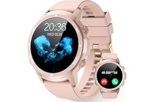 LLKBOHA Smartwatch-Damsko - Inteligentny Zegarek z Ekranem 1,39", Wykonywanie/Odbieranie Połączeń, Monitor Pracy Serca,Tlenu We Krwi,Krokomierz,Monitor Snu, dla Android iOS